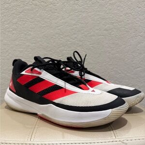 ***SOLD***Adidas Men's White, Red, and Black Athletic Shoes